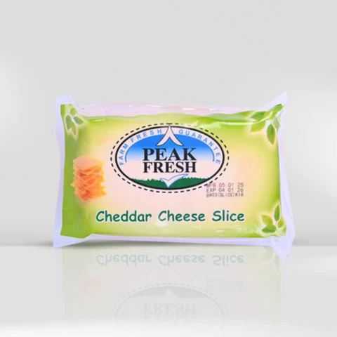 Peak Fresh Cheddar Cheese Yellow Slice 1Kg