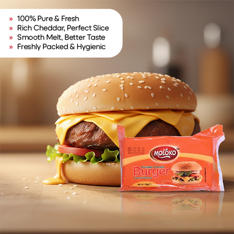 Moloko Burger Cheese Slices 1kg